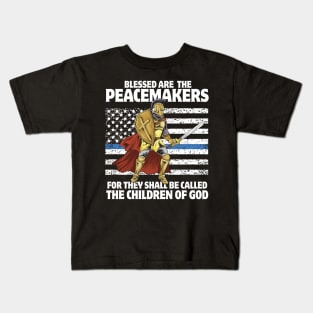 POLICE: Blessed Are The Peacemakers Kids T-Shirt